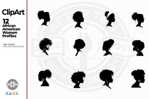 African American Women Profiles: Graphics & Illustrations