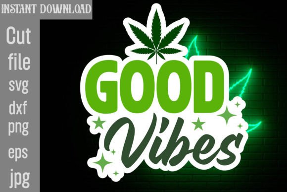 Good Vibes SVG Cut File for Crafts & Graphics