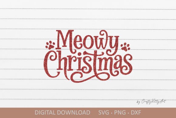 Meowy Christmas SVG: Cute Winter Graphics for Crafts & Content